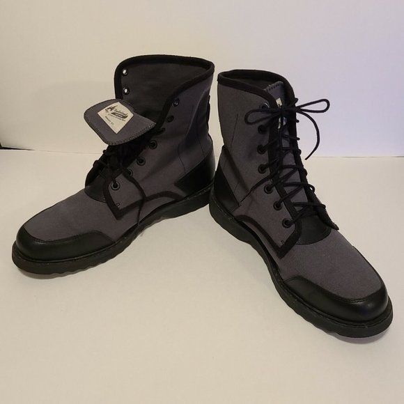 Timberland Newmarket Trans Men Size 9 Wide Gray Black Combat Excellent C… - Picture 4 of 12